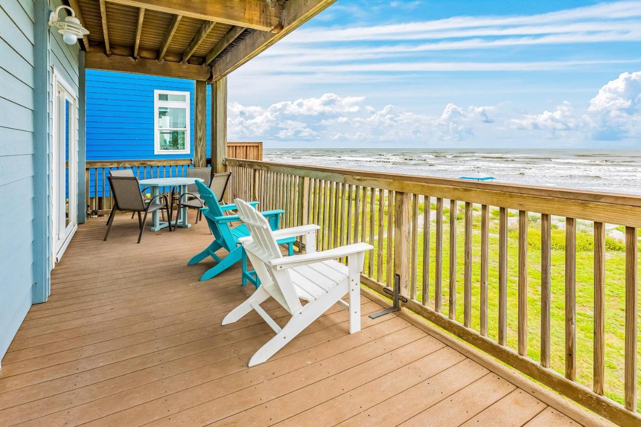 8-Mile Beachfront Villa Galveston Eksteriør bilde