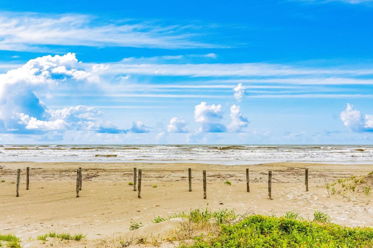 8-Mile Beachfront Villa Galveston Eksteriør bilde