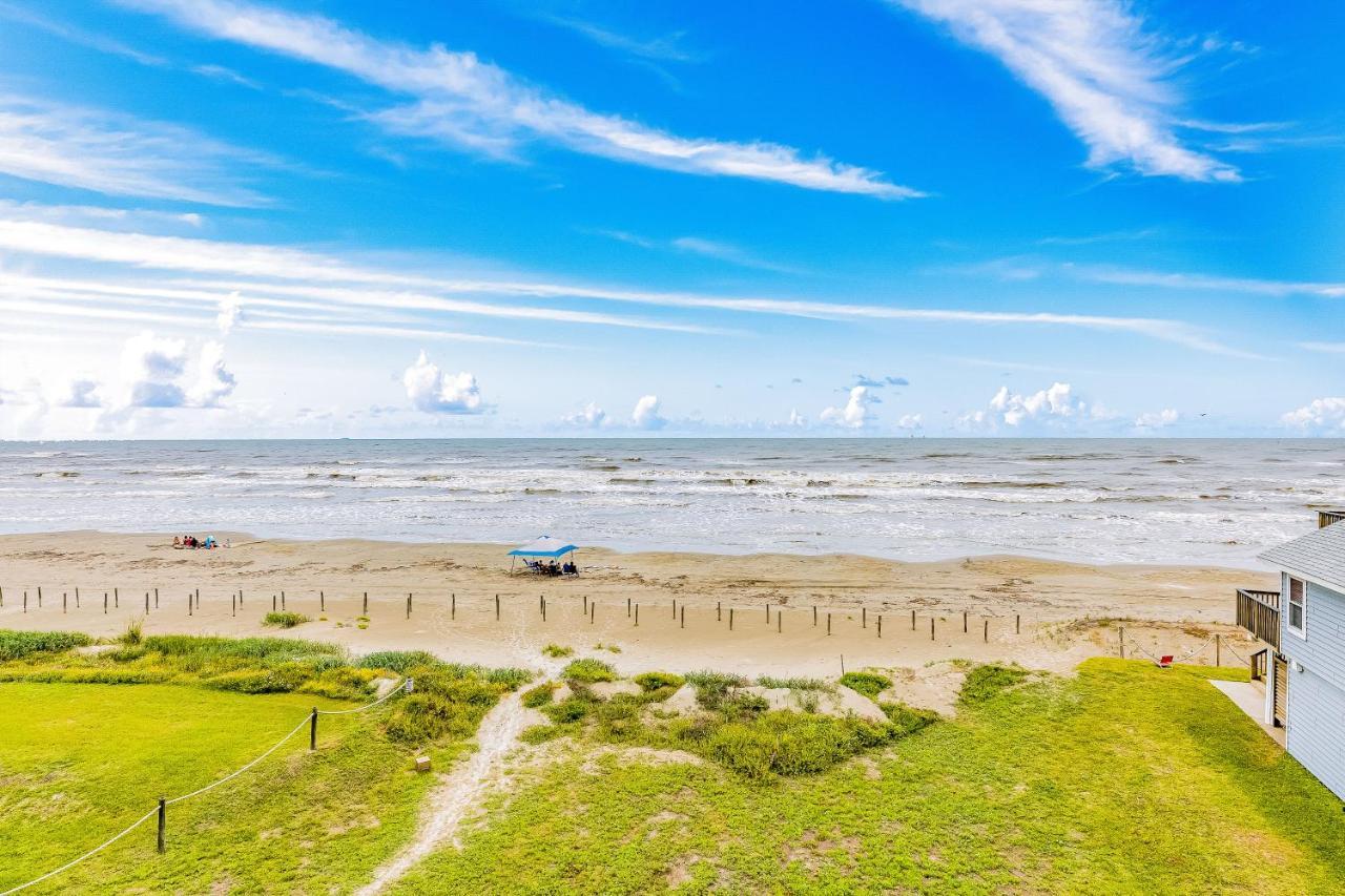 8-Mile Beachfront Villa Galveston Eksteriør bilde