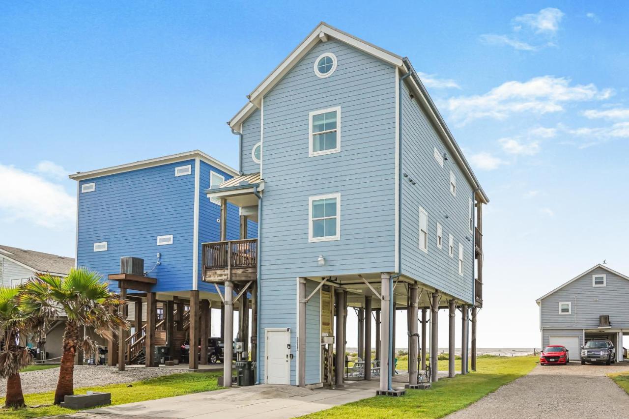 8-Mile Beachfront Villa Galveston Eksteriør bilde